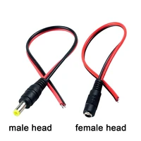 12v dc connectors male female jack cable adapter plug power supply 30cm length for cctv camera