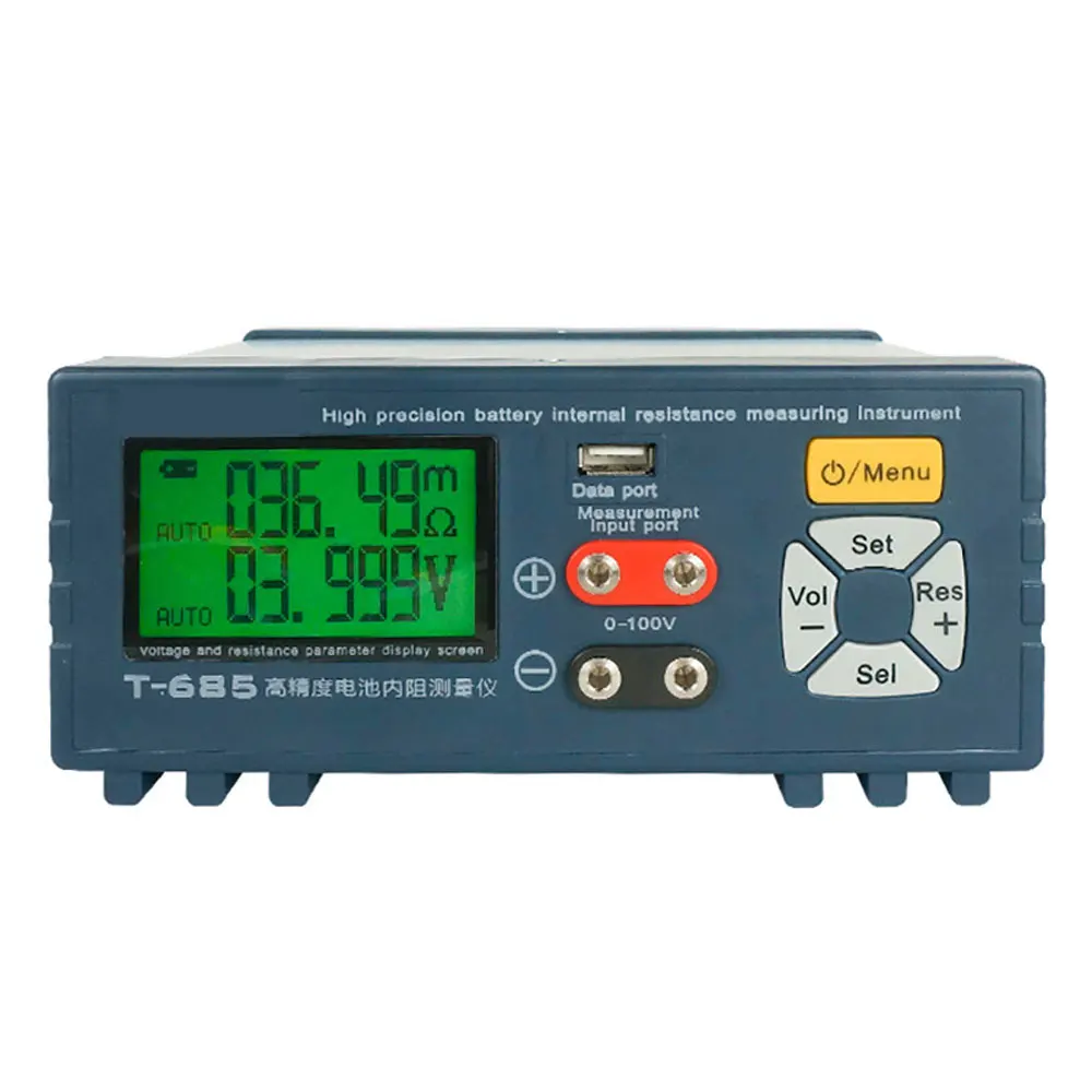 

220V High-Precision Resistance Tester 18650 Lithium Battery Voltage Internal Resistance Detector T-685