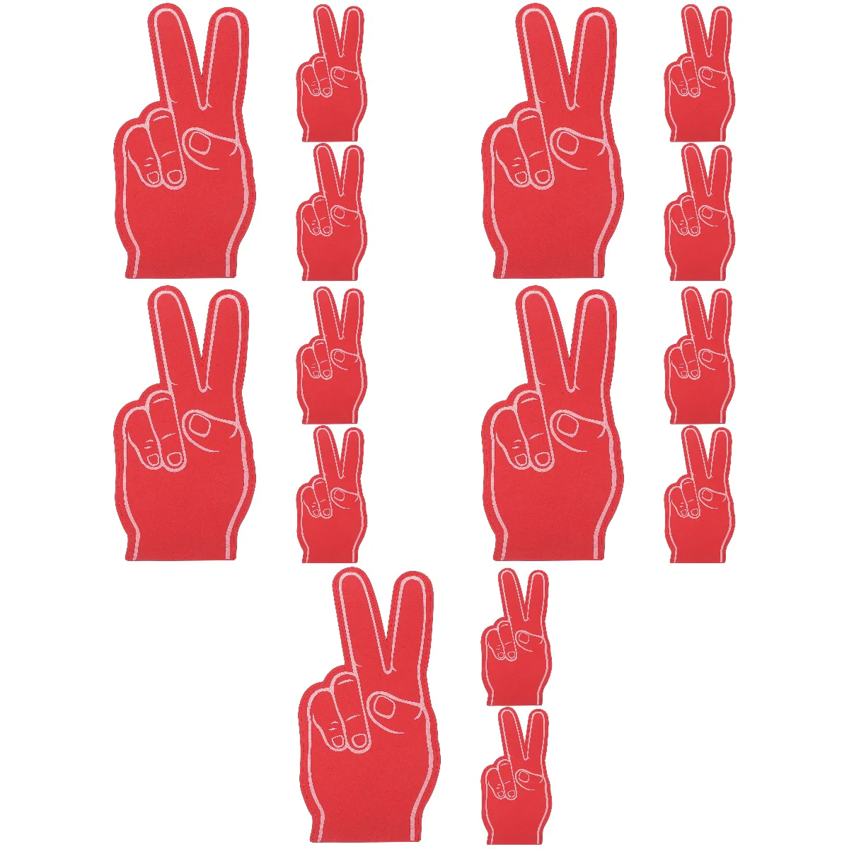 

15 Pcs Foam Finger Cheering Foams Finger Sports Event Props Photo Props Competitive Events Supplies