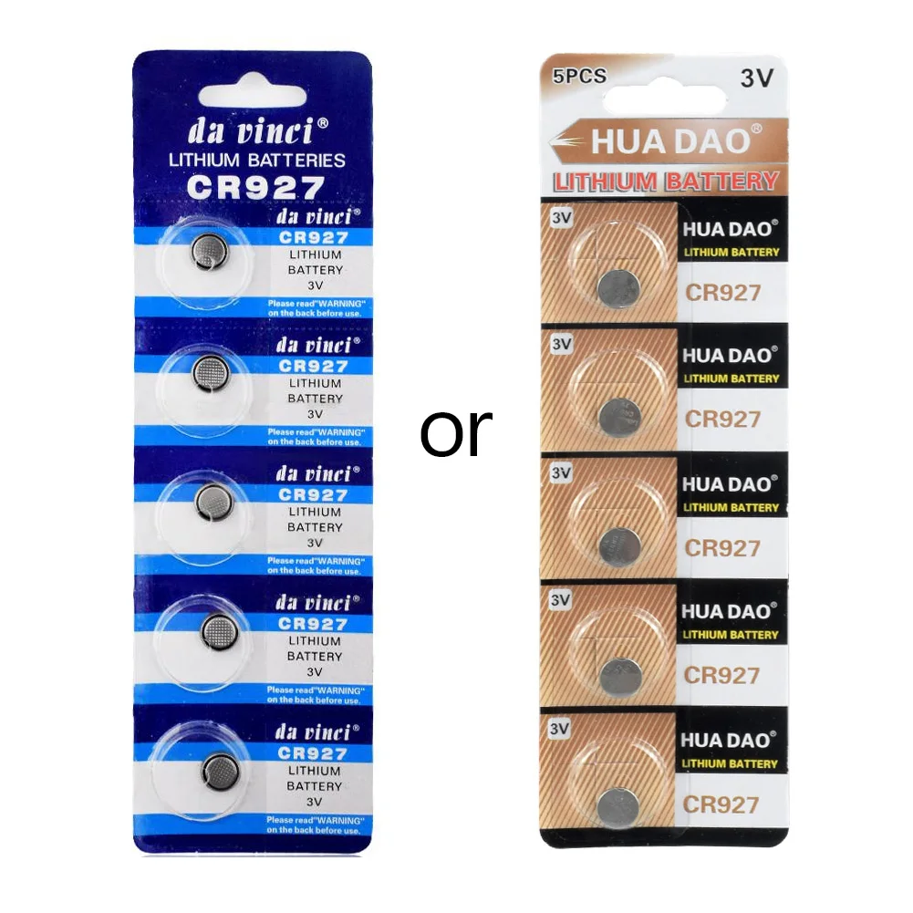 CR927 5шт./упак. кнопочные батареи BR927 ECR927 5011LC Cell Coin литиевая батарея 3V CR 927 DL927 для