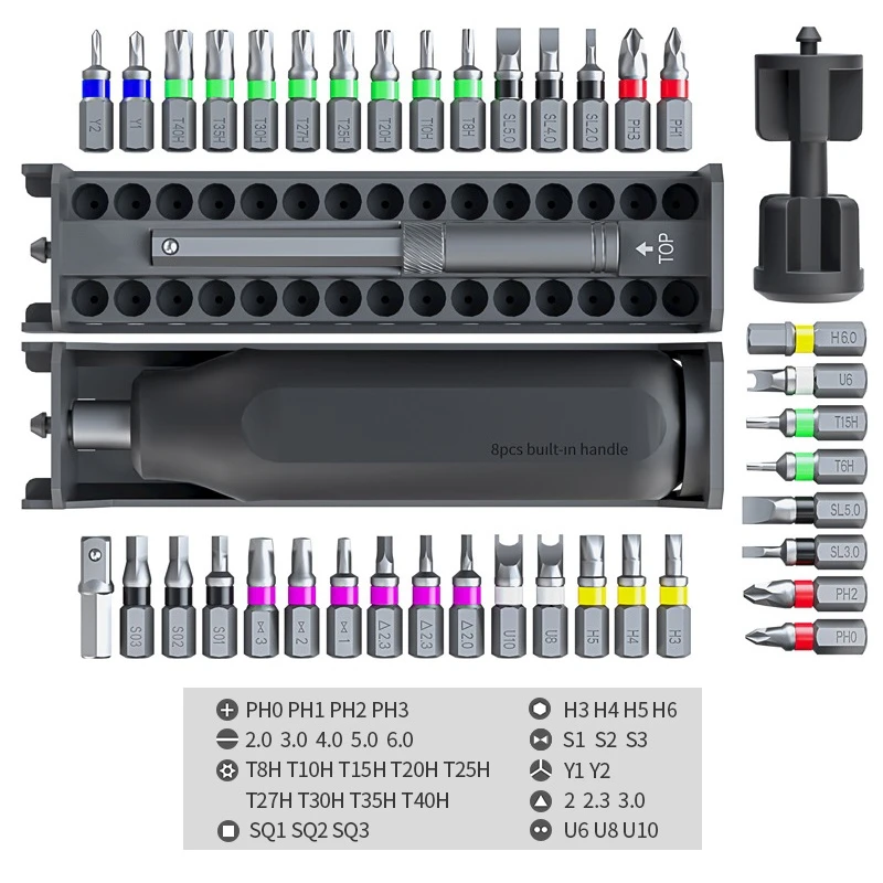 Набор многофункциональных отверток 40 в 1 S2 Philips шлицевая Точная отвертка приборы