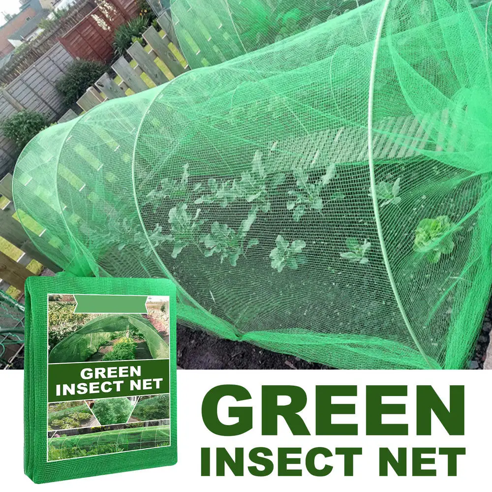

2x5m Anti-Bird Netting Woven Garden Farm Plants Fencing Mesh Fruits Protector Durable Fish Ponds Cover Green Garden Netting