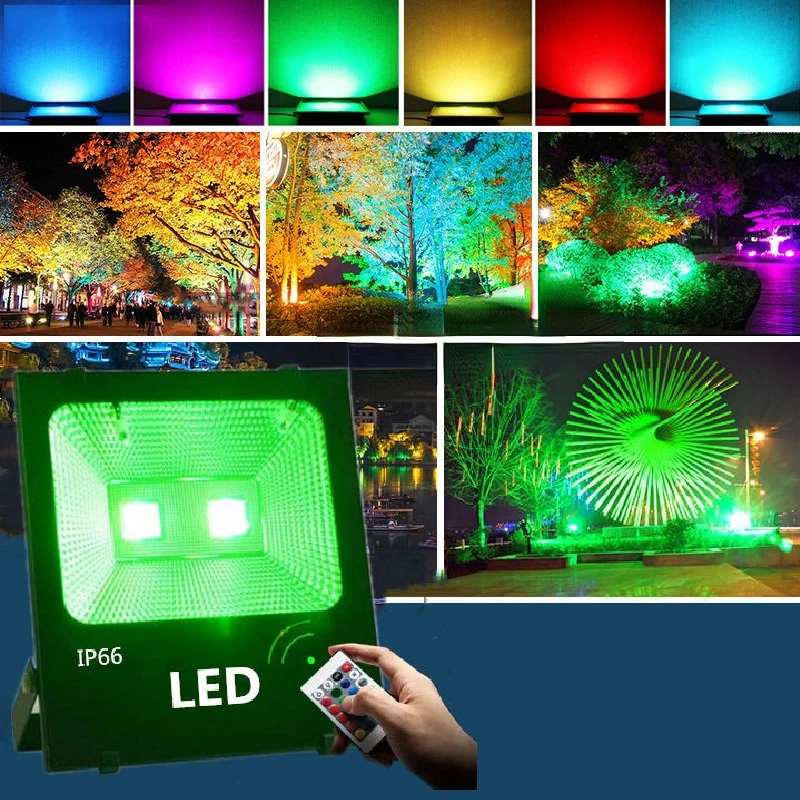 

KINLAMS RGB цветной светодиодный прожектор