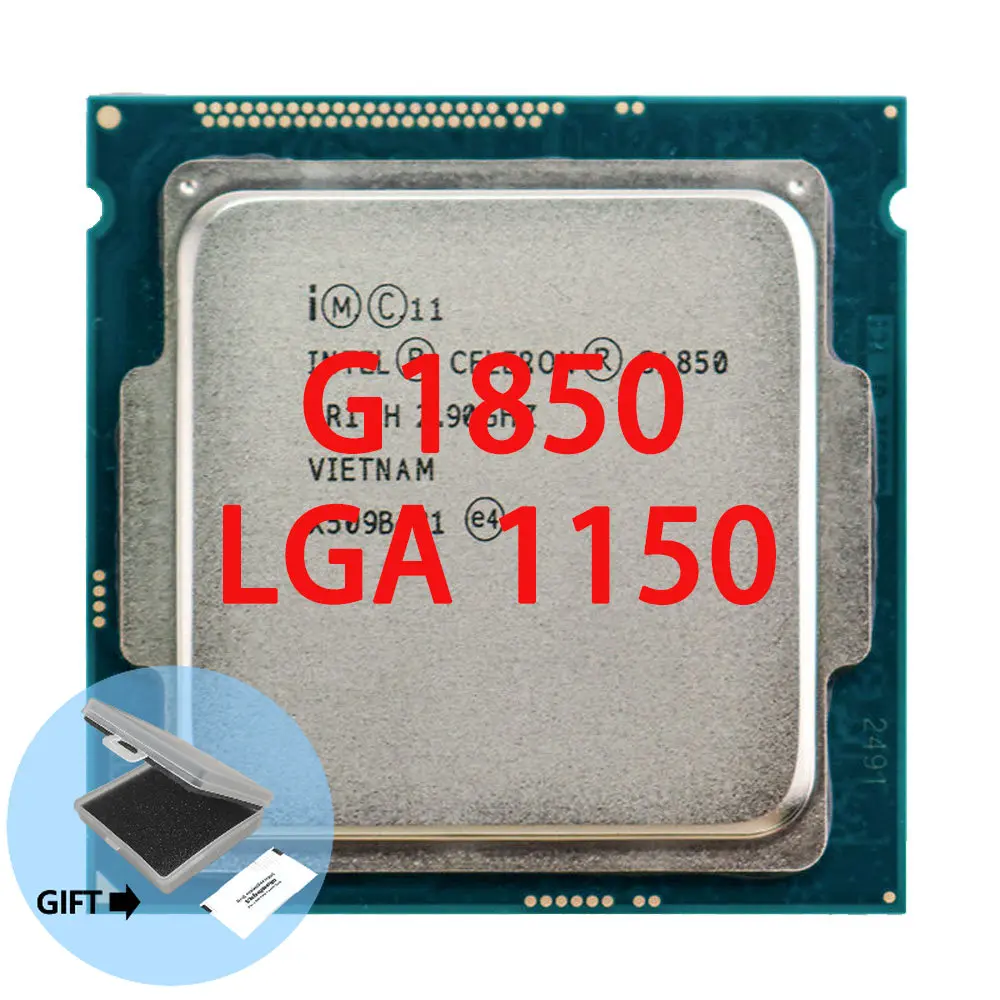 

Двухъядерный процессор G1850 SR1KH, 2,9 ГГц, 2 Мб, 53 Вт, LGA 1150