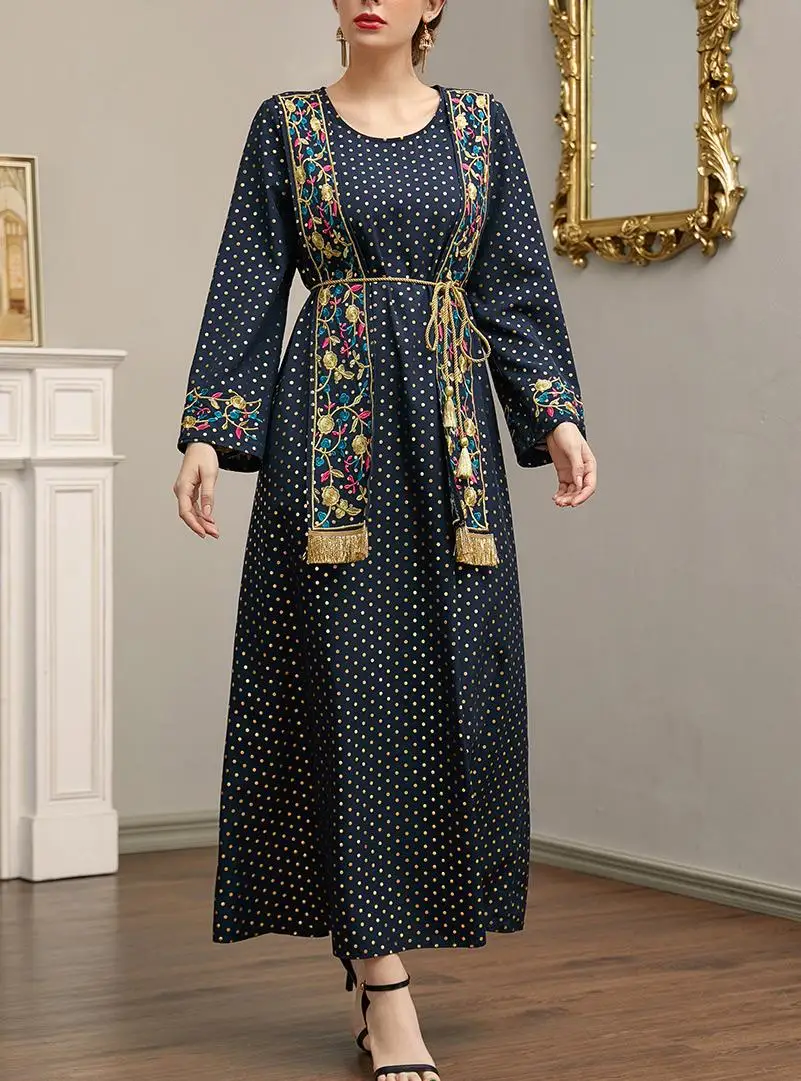 

Party Dress Oversized Clothes Floral Print Loose Maxi Dress for Women Elegant Korean Arab African abayat Vestidos Plus Size