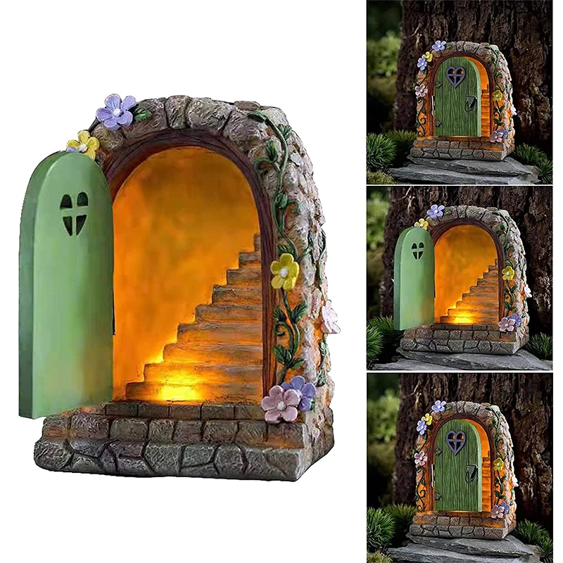 

Charming Night Light Eco-friendly Easy To Install Must-have Fairy Theme Fairy Garden Night Light Garden Decor Whimsical Delicate