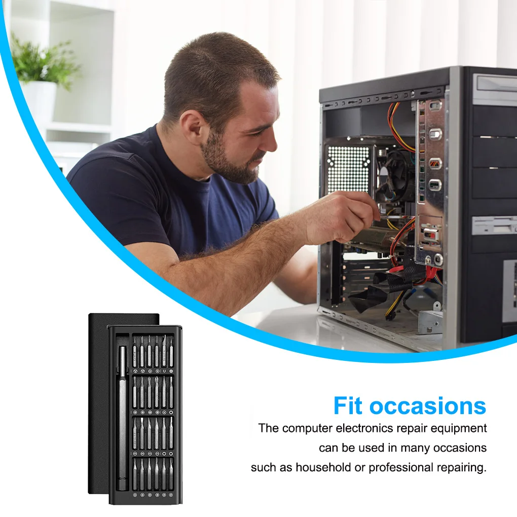 

25-in-1 Screwdriver Accurate Screw Bits Portable Aluminum Alloy Smartphone Electronics Repairing Tools Kit Household