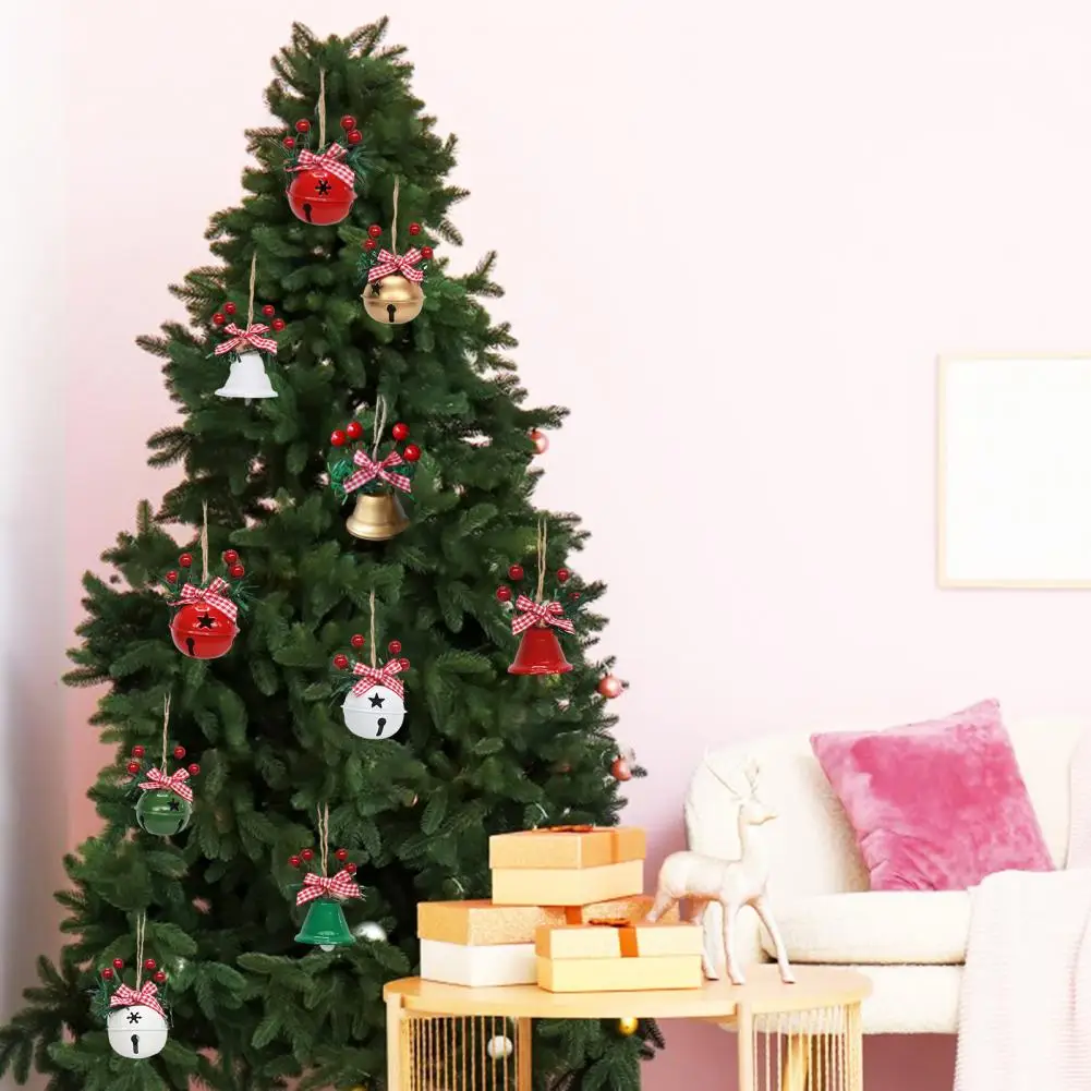 10 шт. новогодние настенные часы в виде колокольчиков