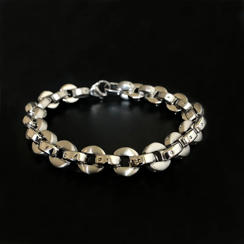 

Мужской браслет из титановой стали в стиле хип-хоп