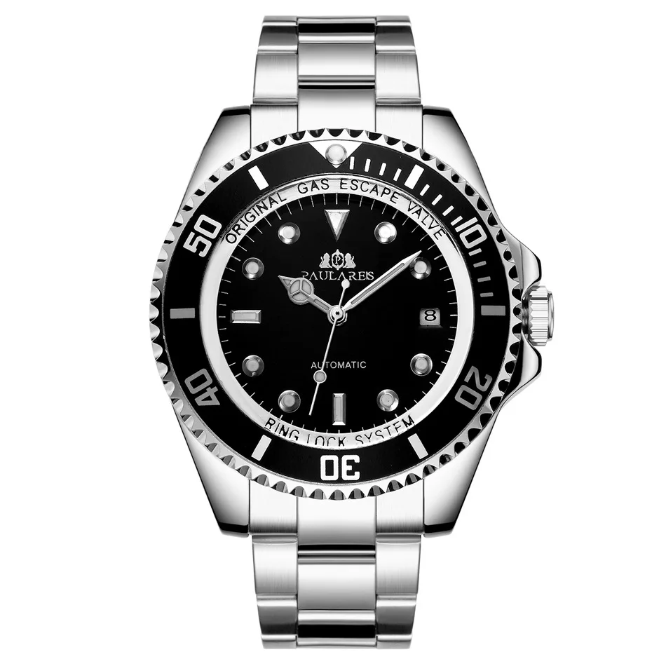 

Top Brand Luxury 30M Waterproof Watch for Men Luminous Business Automatic Mechanical Stainless steel Men's Watch