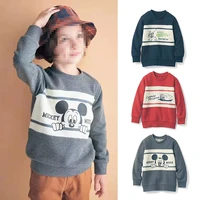 2022autumn children boys girls sweaters baby clothes toddler warm coat kids cartoon mickey kids tops clothes wool pullovers