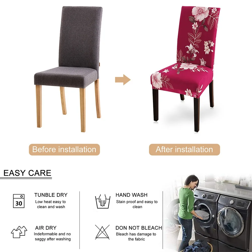 Чехол на рождественское кресло эластичный чехол из спандекса для стула съемный