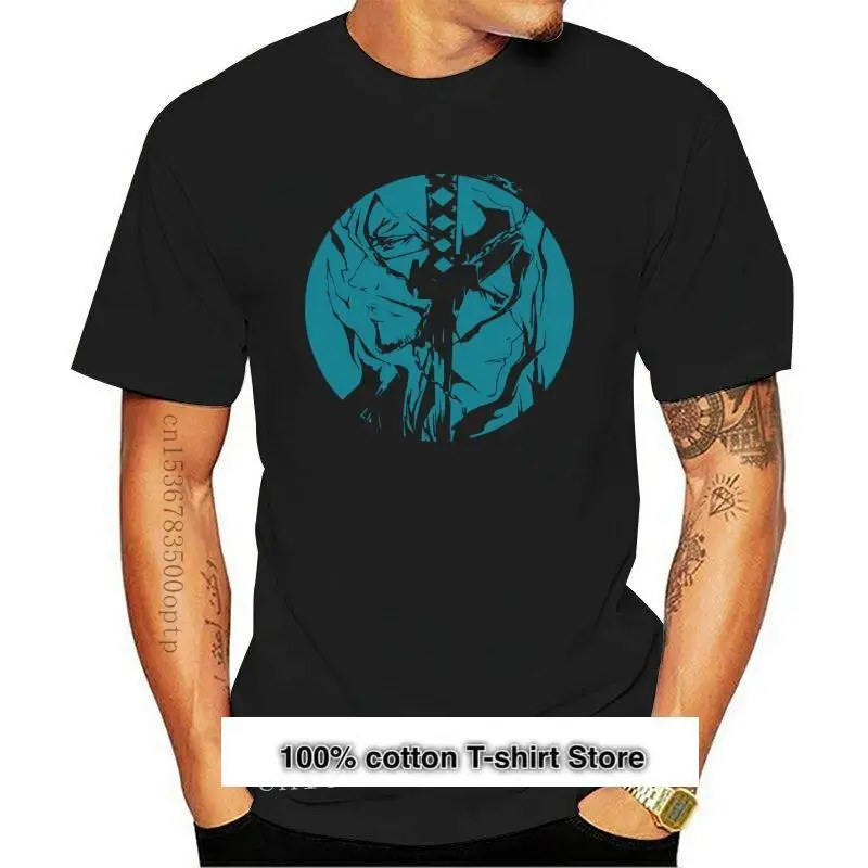 

Camiseta de отбеливатель для мужчин, camisa de манга Anime de negra, Ichigo, Zangetsu, Byakuya, s-xxl, Modern, nueva