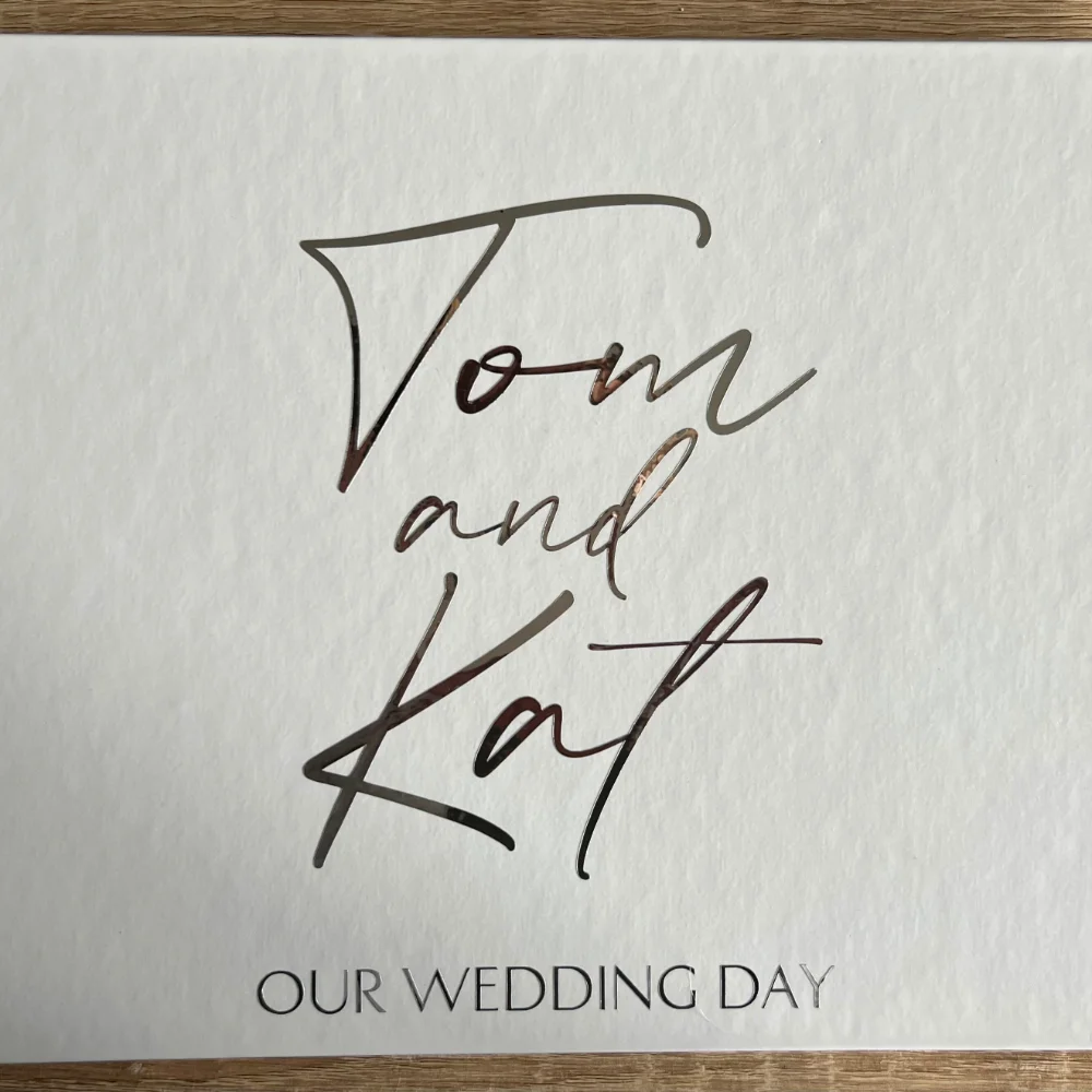 Индивидуальная Свадебная Гостевая книга Современная фольгированная с