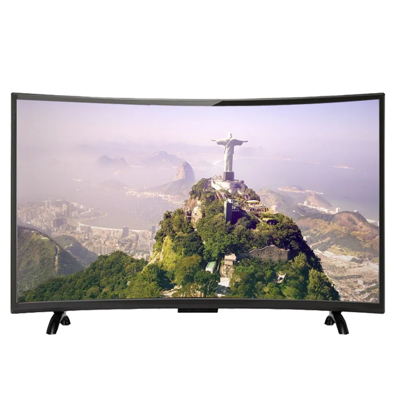 Новый 32 &quot65&quot 75 дюймов дешевый китайский телевизор HD 4K Smart LED изогнутый