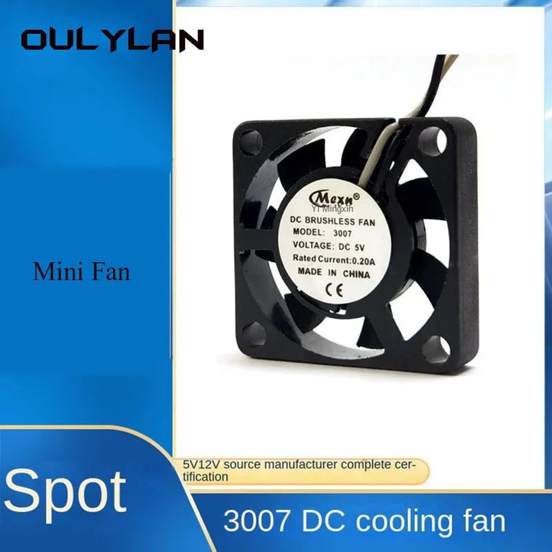 

Oulylan 5V Router Fan TV Box Cooler 30mm Cooler Mute Aroma Diffuser Humidifier DC Cooling Fan CPU Fan