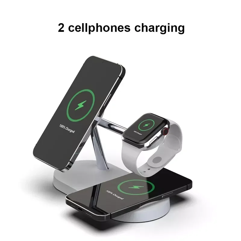 

T268C Macsafe Wireless Charger For iPhone 13 11 12 X 8 Samsung Apple Watch Charging Station for Airpods Pro iWatch 7-1