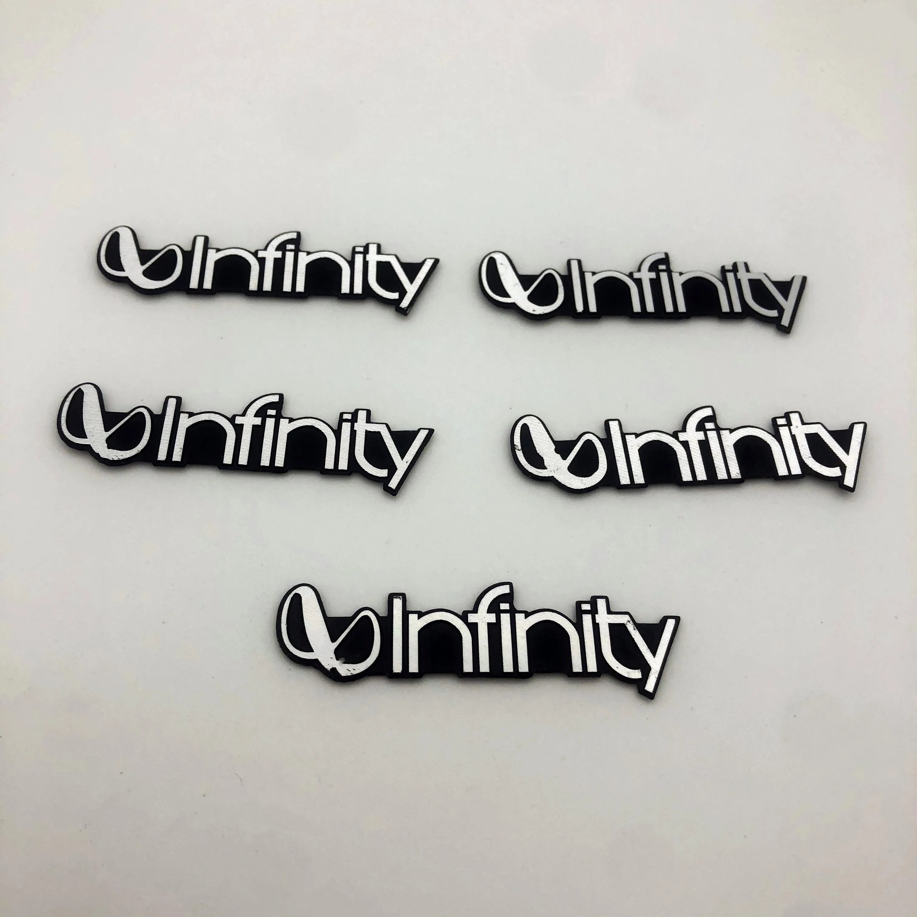 

10pcs Aluminum Infinity Car Audio Sticker Audio Sticker Speaker HI-FI Styling Accessories