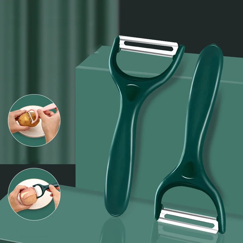 

Kitchen Household Multi-function Stainless Steel Peeling Knife Vegetable And Fruit Peeler Portable Hanging Durable Scraper