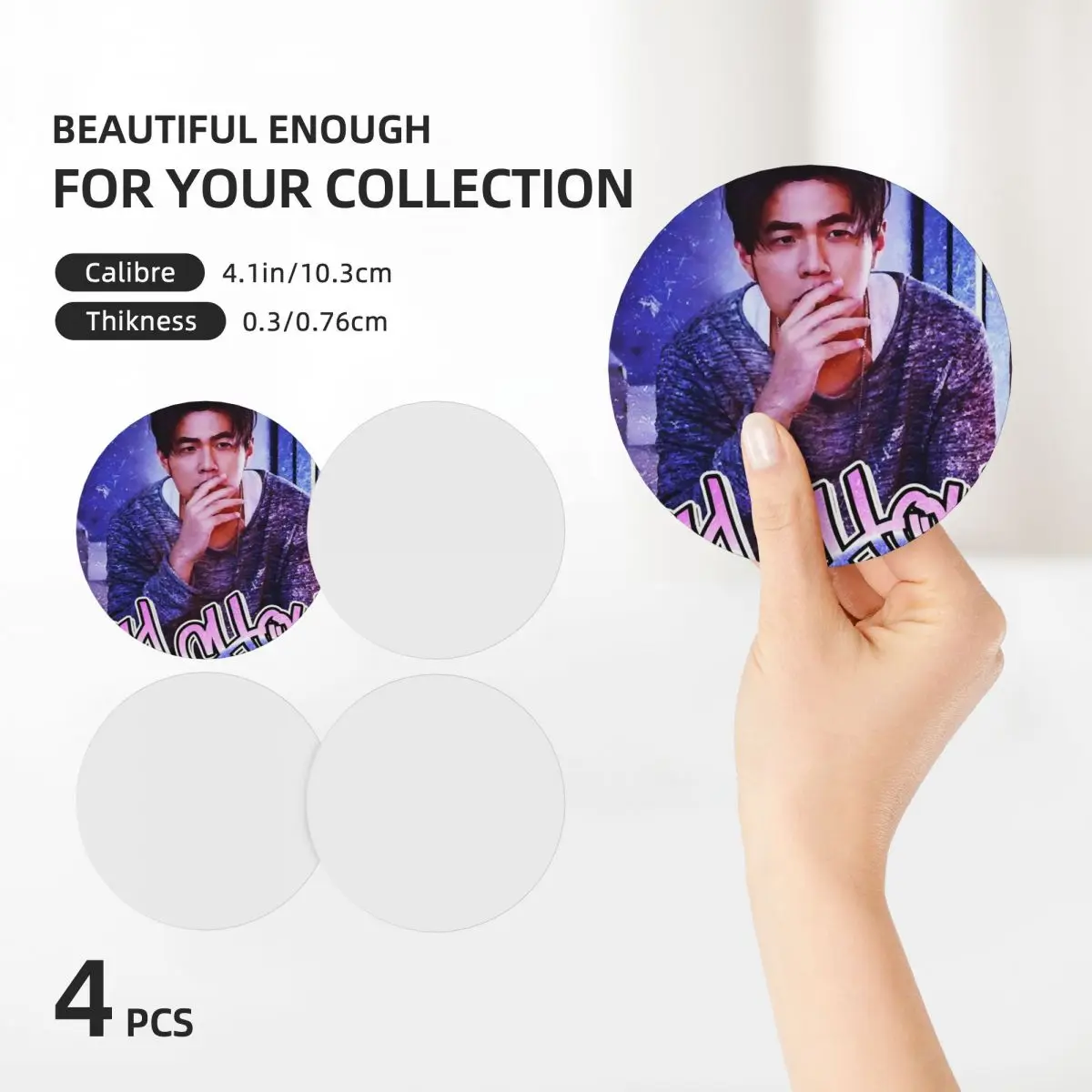 Керамические подставки jay chou (набор из 4) керамический набор для напитков