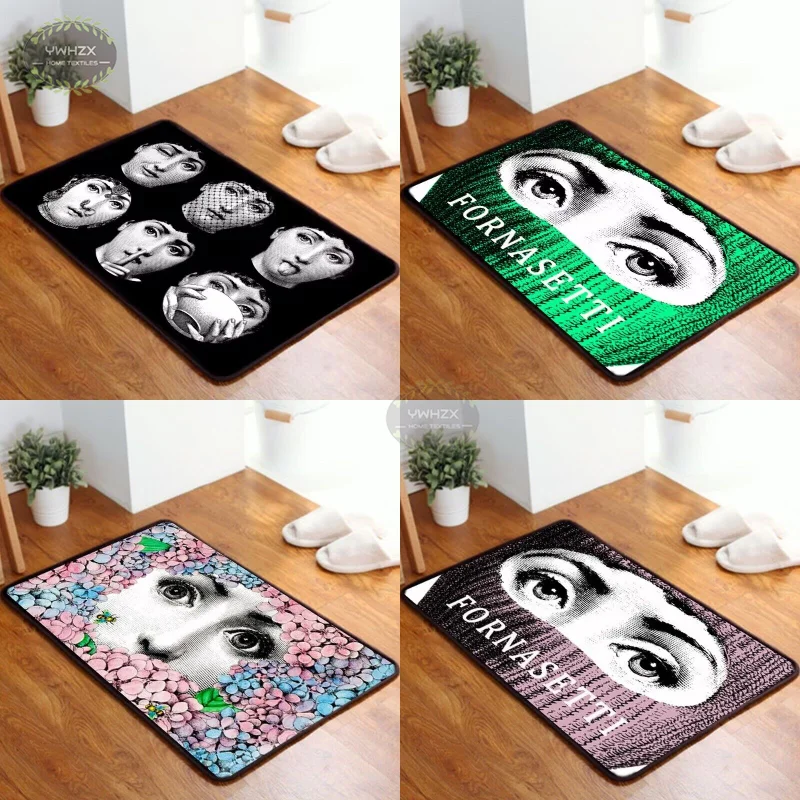 

Indoor Portrait Printing Carpet Fasion Confortable Floor Doormat European Creative Living Room Rug Kitchen Versatile Floor Mat