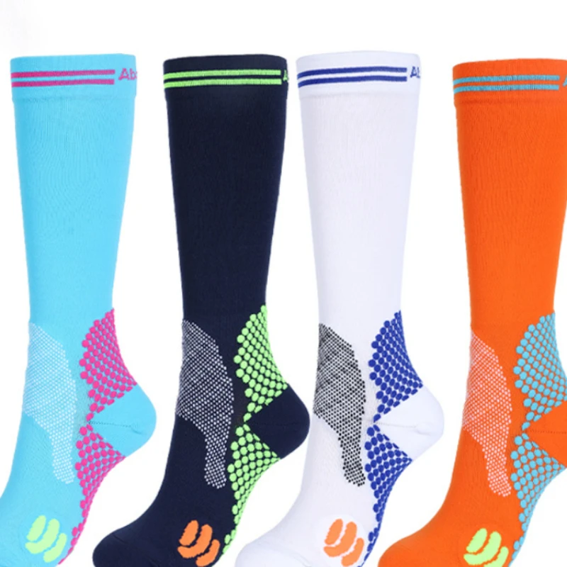 Ladies and men running sports socks, high-tube long-tube soccer compression socks Unisex Socks Nylon longsocks womansockswinter