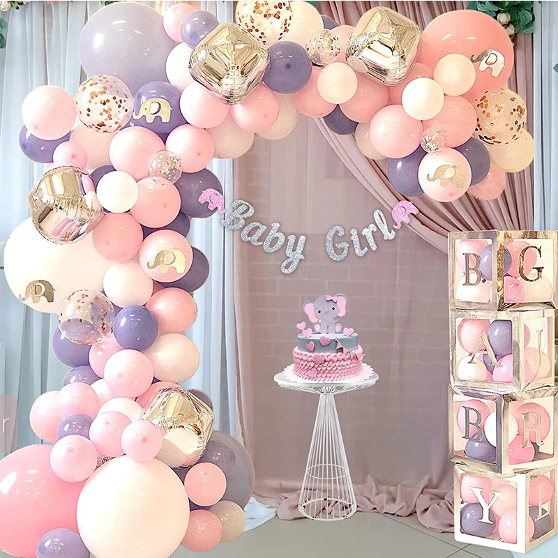 

108Pcs Pastel Pink Rainbow Macaron Balloon Arch Garland Kit Confetti Ballon Set For Baby Shower Happy Birthday Party Decoration