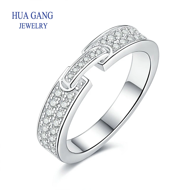 

Female Fashion Ring 2022 New 925 Sterling Silver Finger Moissanite Ring for Women Wedding Engagement Party Jewelry Gift