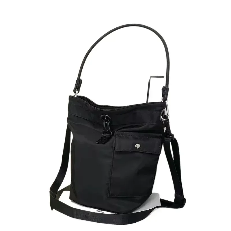 Новые лаконичные нейлоновые универсальные женские сумки на плечо молнии 2024