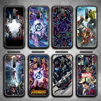marvel avengers phone case for redmi 9a 9 8a note 11 10 9 8 8t pro max k20 k30 k40 pro