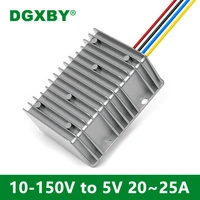 dgxby isolated 12v24v36v48v60v72v80v100v120v to 5v 20a 25a car led display converter 10v 150v to 5v dc power buck ce rohs