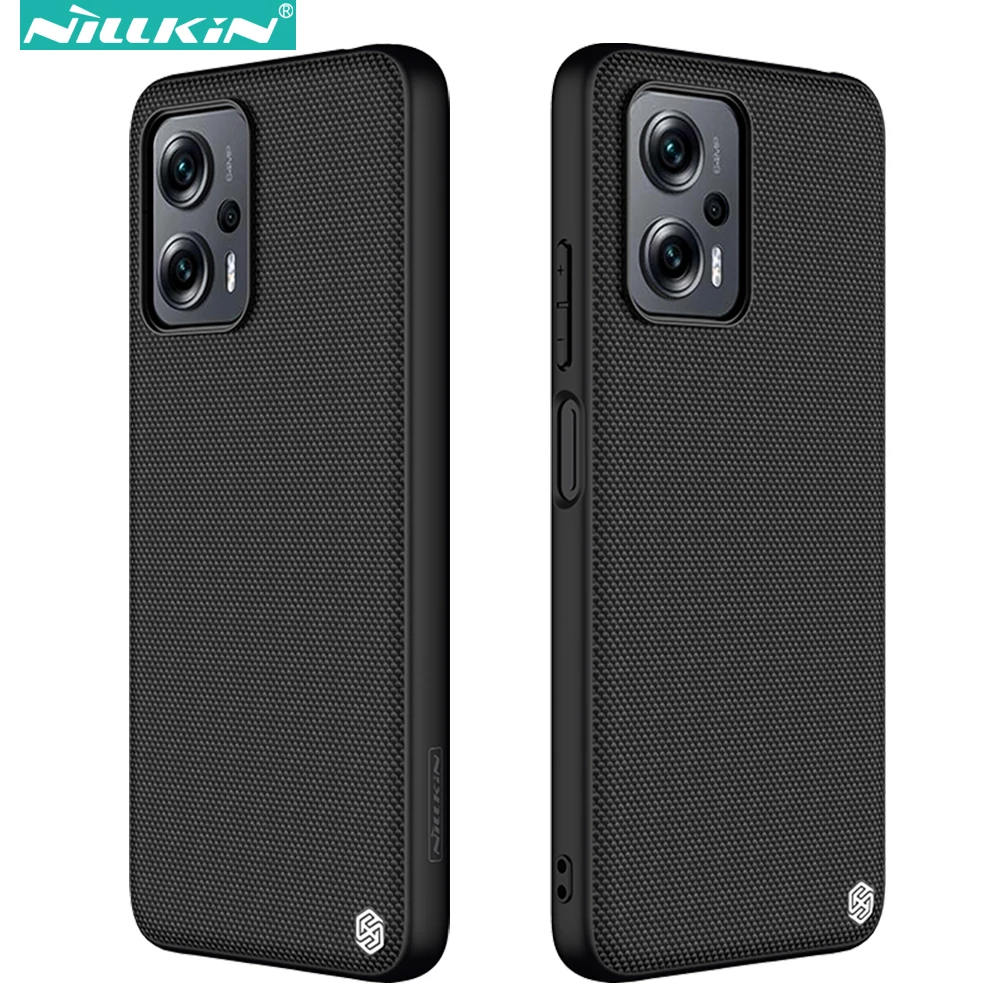 

Nillkin Textured Phone Case for Xiaomi Poco X4 GT 5G / Redmi Note 11T Pro + 5G, Luxury TPU+PC Durable Non-slip Back Cover