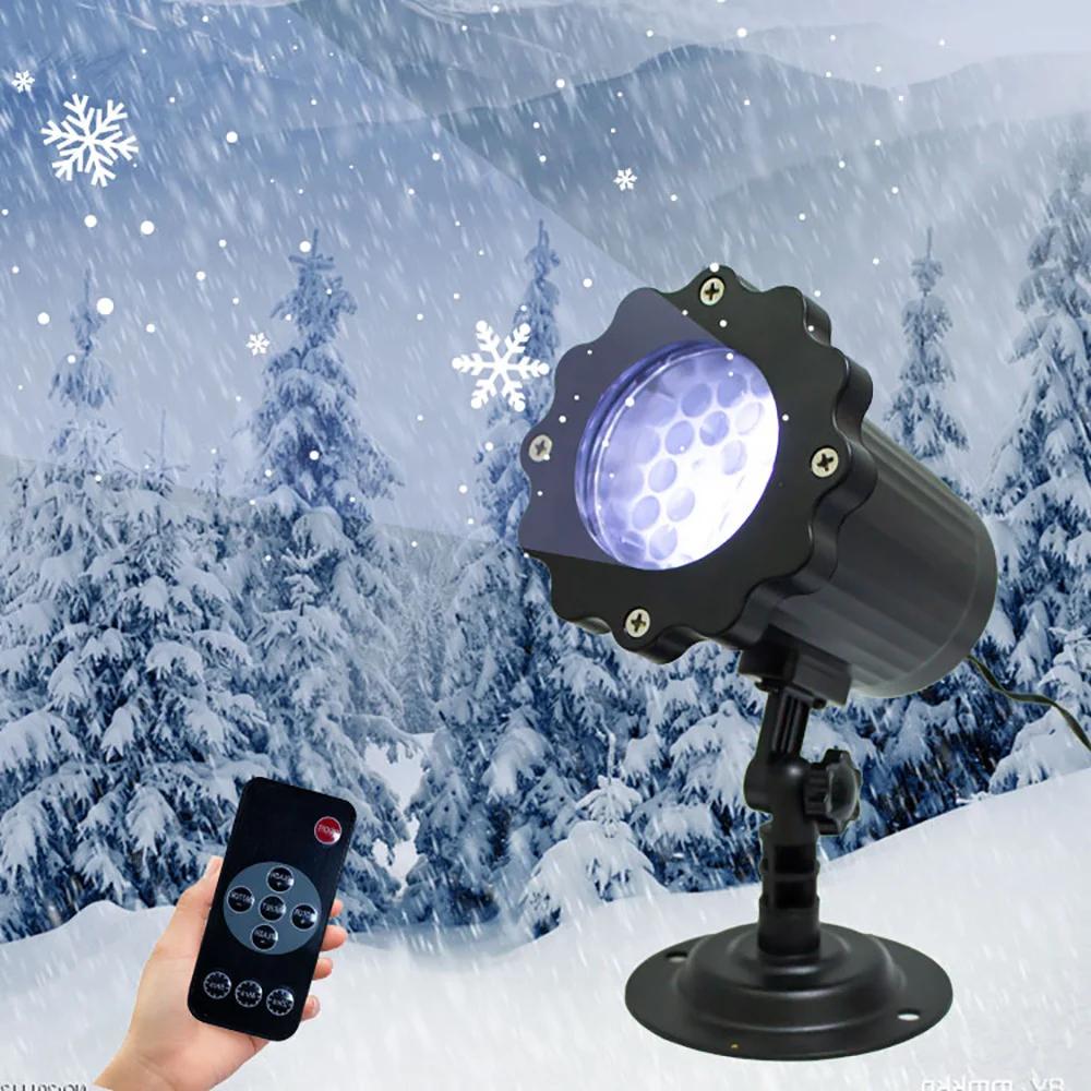 

Christmas Snowflake Projector Light EU/US/UK Plug in Outdoor IP65 Waterproof Garden Decoration for Party,Wedding,Birthday