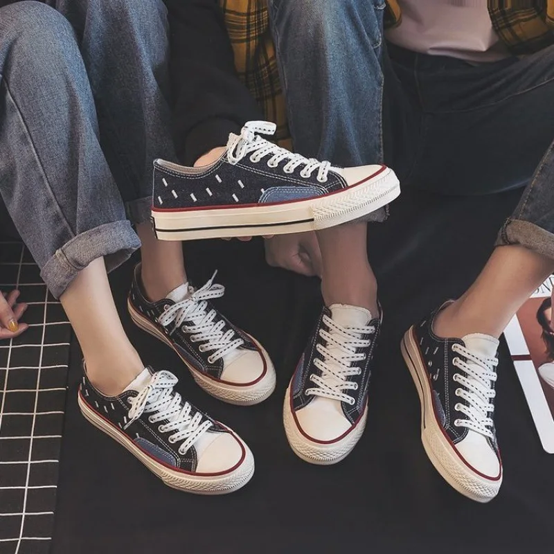 

Canvas Shoes for Women Fashion Printing Vulcanize Shoes Low-top Sport Shoes Unisex Casual Flat Shoes Men Sneakers Board Footwear
