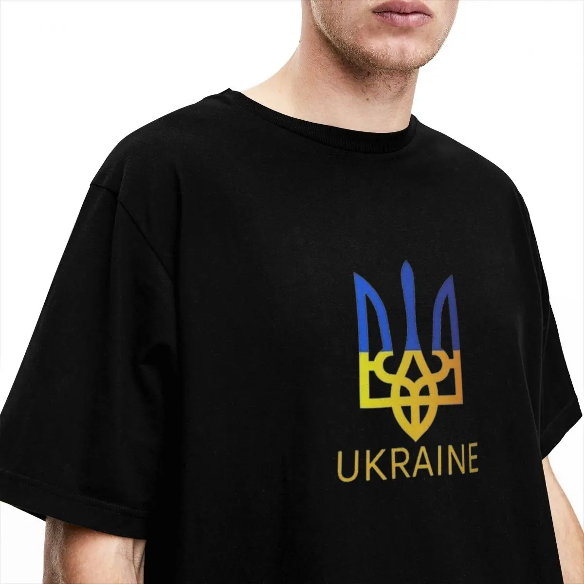 Футболка с флагом Украины мужские украинские забавные футболки из чистого