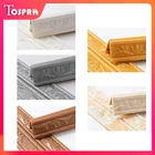 3D узор пены стикер стены s можно сложить пополам самоклеящийся водонепроницаемый обои для плинтуса границы стикер стены домашний декор