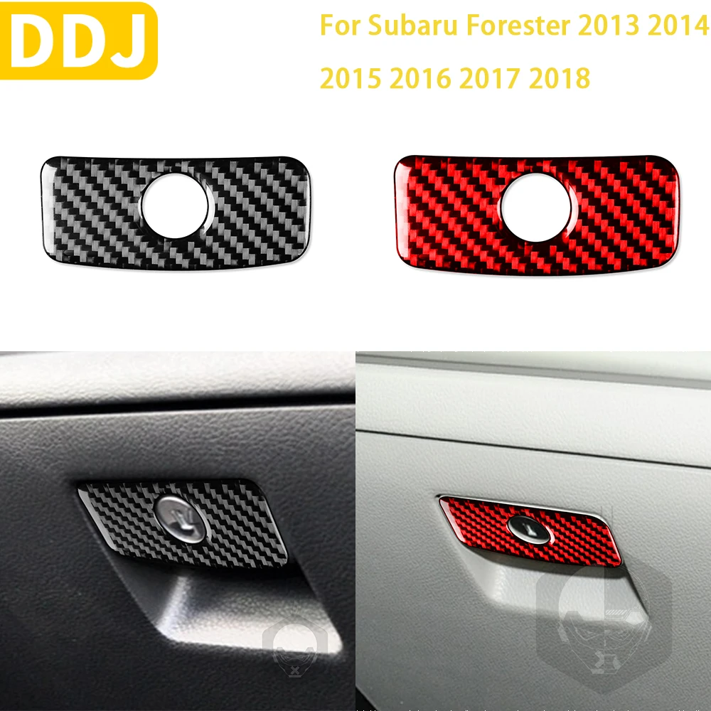 

For Subaru Forester 2013 2014 2015 2016 2017 2018 Accessories Carbon Fiber Interior Passenger Box Button Trim Sticker
