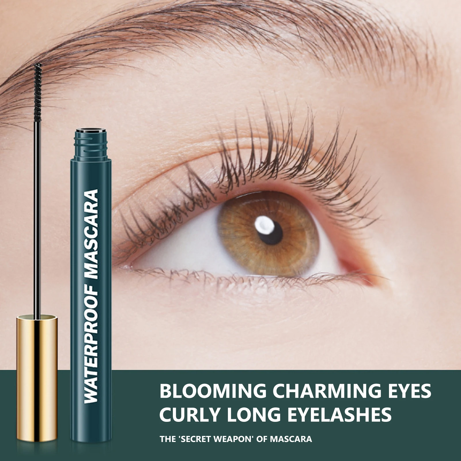 

Mascara Long Lasting Waterproof Sweatproof Silk Fiber Thick Curling Eyelash Extension Volume Smudge-proof Quick Dry Non-blooming