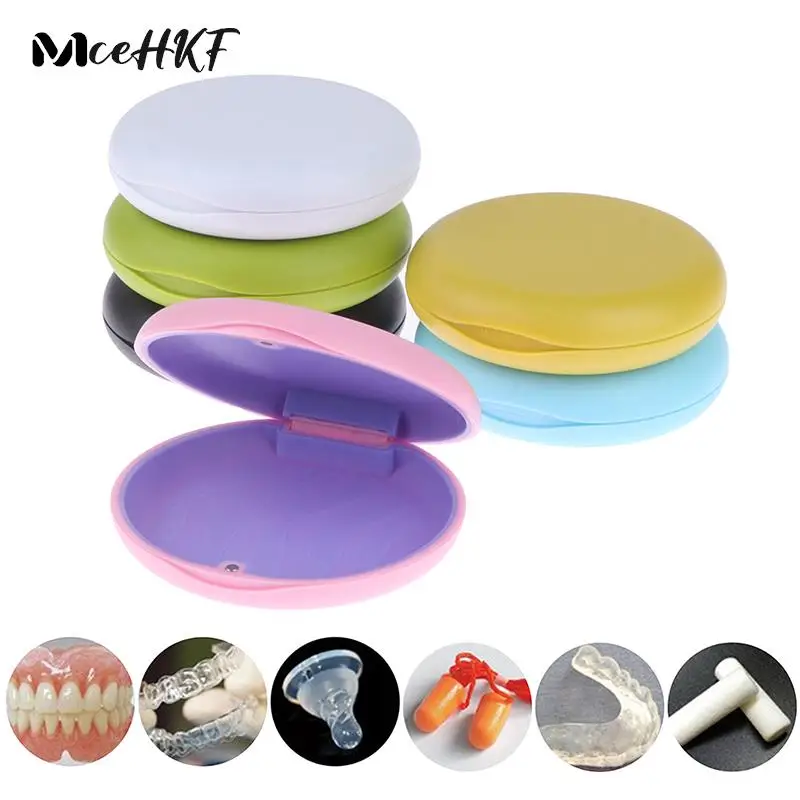 

Denture Cleaning Tooth Storage High Quality Orthodontic Retainer Braces Storage Box Soaking Invisible Teeth Portable Belt case