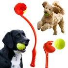 Метательная палочка для собак, обучающая игрушка для собак, мяч для активного отдыха, теннисная игрушка для домашних животных, пластиковые интерактивные метательные игрушки, аксессуары для собак