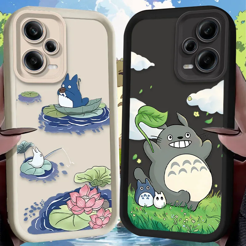 Прекрасный чехол T-TotoroS для Xiaomi Redmi Note 13 12 11 Pro Plus 4G 5G 12S 11S 10S 10 9 9S 14C 13C 12C A3 Силиконовый