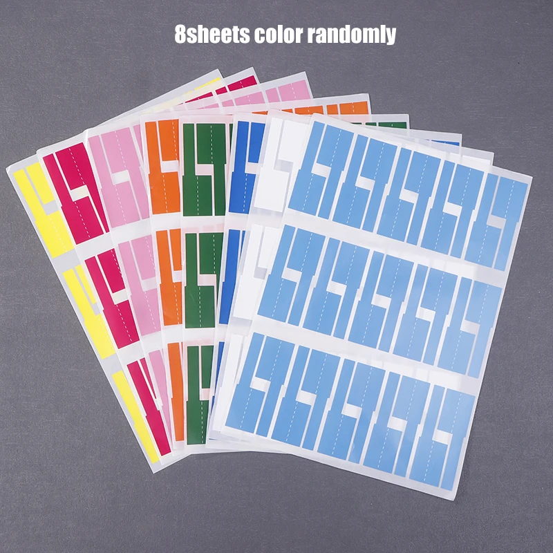 

240 шт. самоклеящиеся кабельные этикетки, красочные водонепроницаемые стяжки для маркировки проводов, наклейки для лазерного принтера, наклейки для оптоволоконных проводов, органайзеры