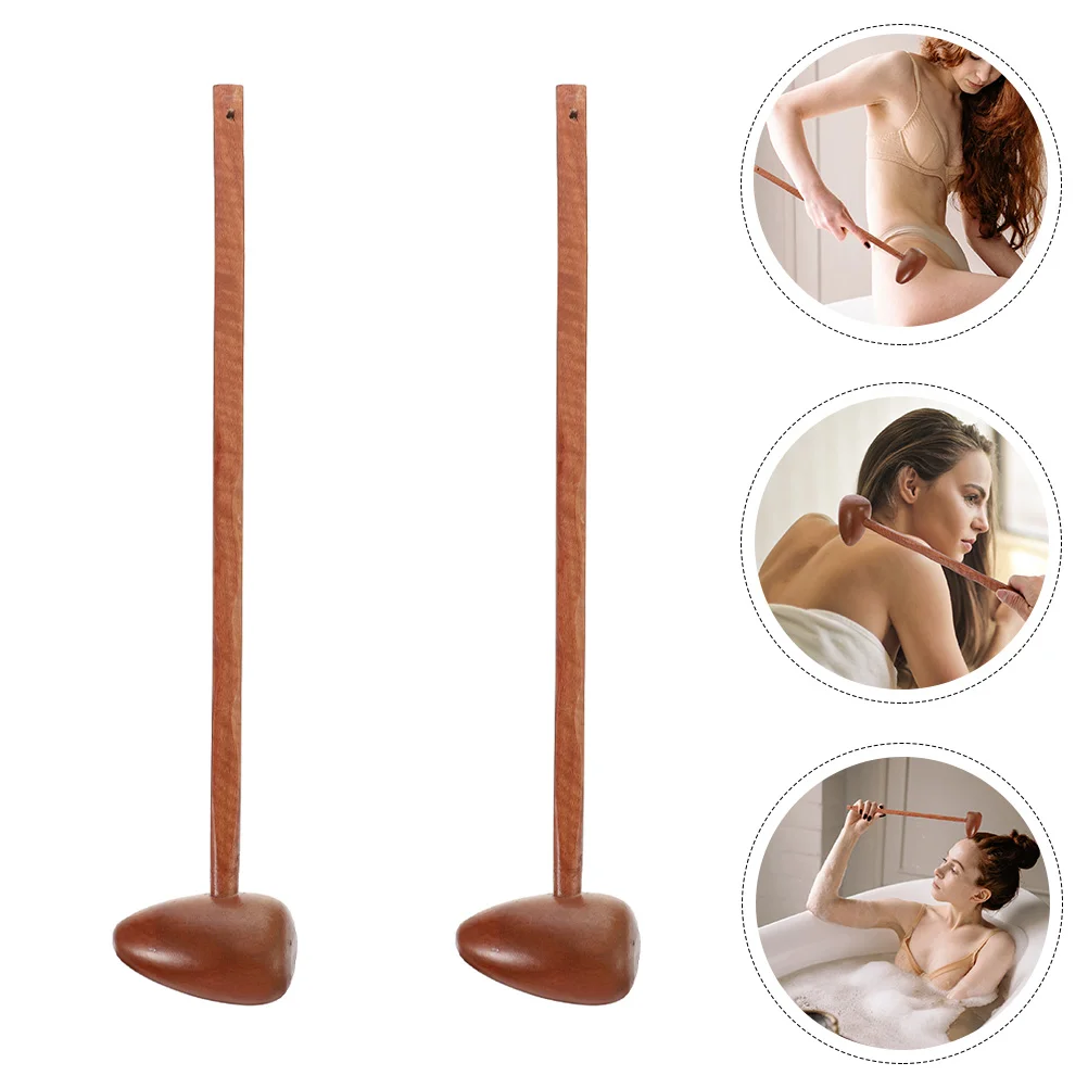 

2 Pcs Wooden Claw Hammer Long Handle Massage Massager Hammers Massaging Tool Body Massging Supplies Handheld Back Auction