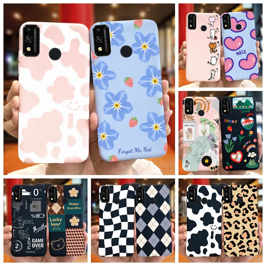 Для Honor 9X Lite JSN-L21 Phone Чехол Honor 9X STK-LX1 Lovely Printing Macaroon Silicone Soft чехол s Cover For Honor9X 9 X Lite