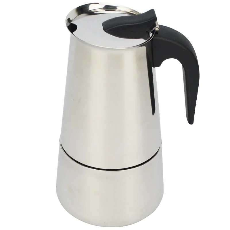 

Кофеварка Для Эспрессо Moka Pot, Кофеварка Для Латте Из Нержавеющей Стали, 2/4/6/9 Чашек