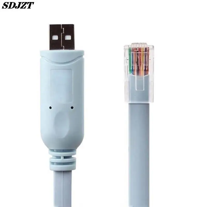 

1.8M USB To RJ45 For Cisco Routers USB Console Cable FTDI A7H5 USB to RS232 Serial to CAT5 Console Adapter Cable Cord