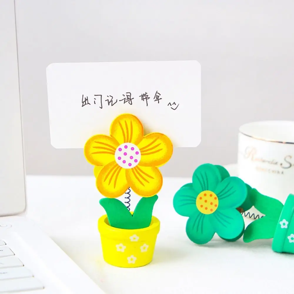 

Office Supplies Desk Ornaments Photo Stander Flower Note Holder Photo Card Holder Desk Memo Holder Potted Photo Folder
