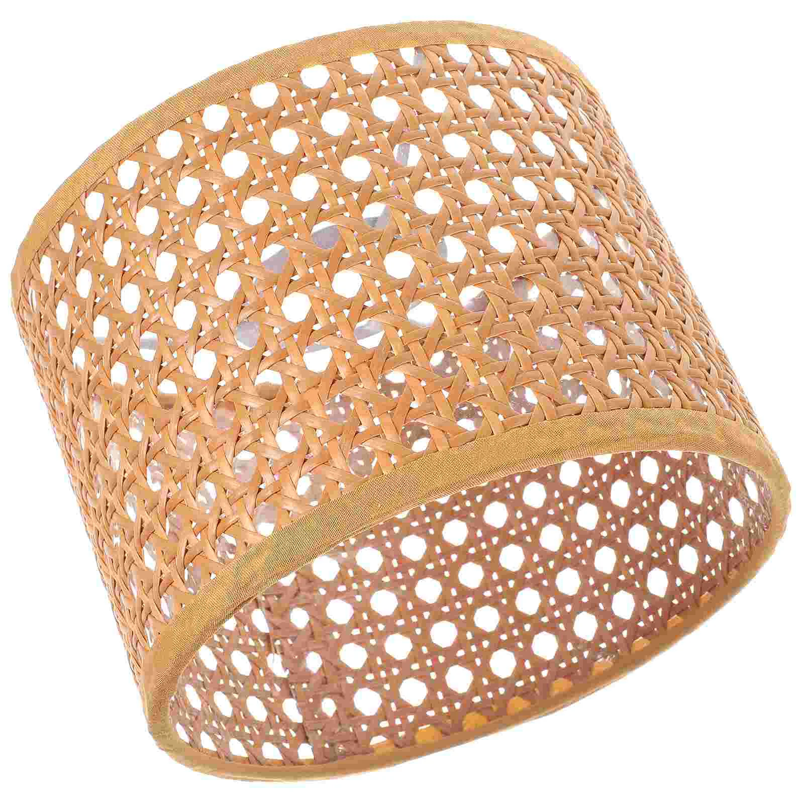 

Cumpleaños Para Woven Rattan Lampshade Accessory Cover Simple Hand Delicate