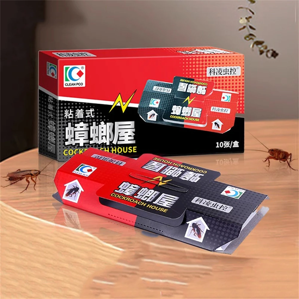Клейкая ловушка для тараканов 10 шт. приманка уничтожения наклейка