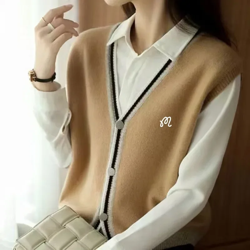 

Golf women's clothing new women's golf wear 2023 Autumn Winter Golf clothing Women Golf Vest Outwear New Golf wear Knitted